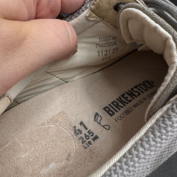 Birkenstock Bend Low Canvas & Suede Sneaker Gray Shoes, Size M 8 /W 10 WORN ONCE - Picture 10 of 10